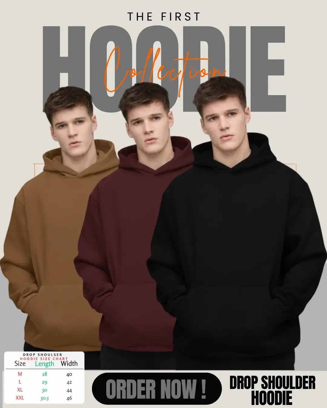 3 Pics Combo (Black , Meroon & Khaki )